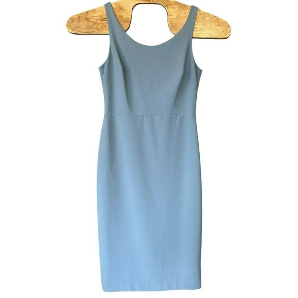 Betsey Johnson Teal Blue Tank Sheath Knee‎ Length Dress Womens 6